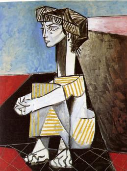 Pablo Picasso : jacqueline with crossed hands